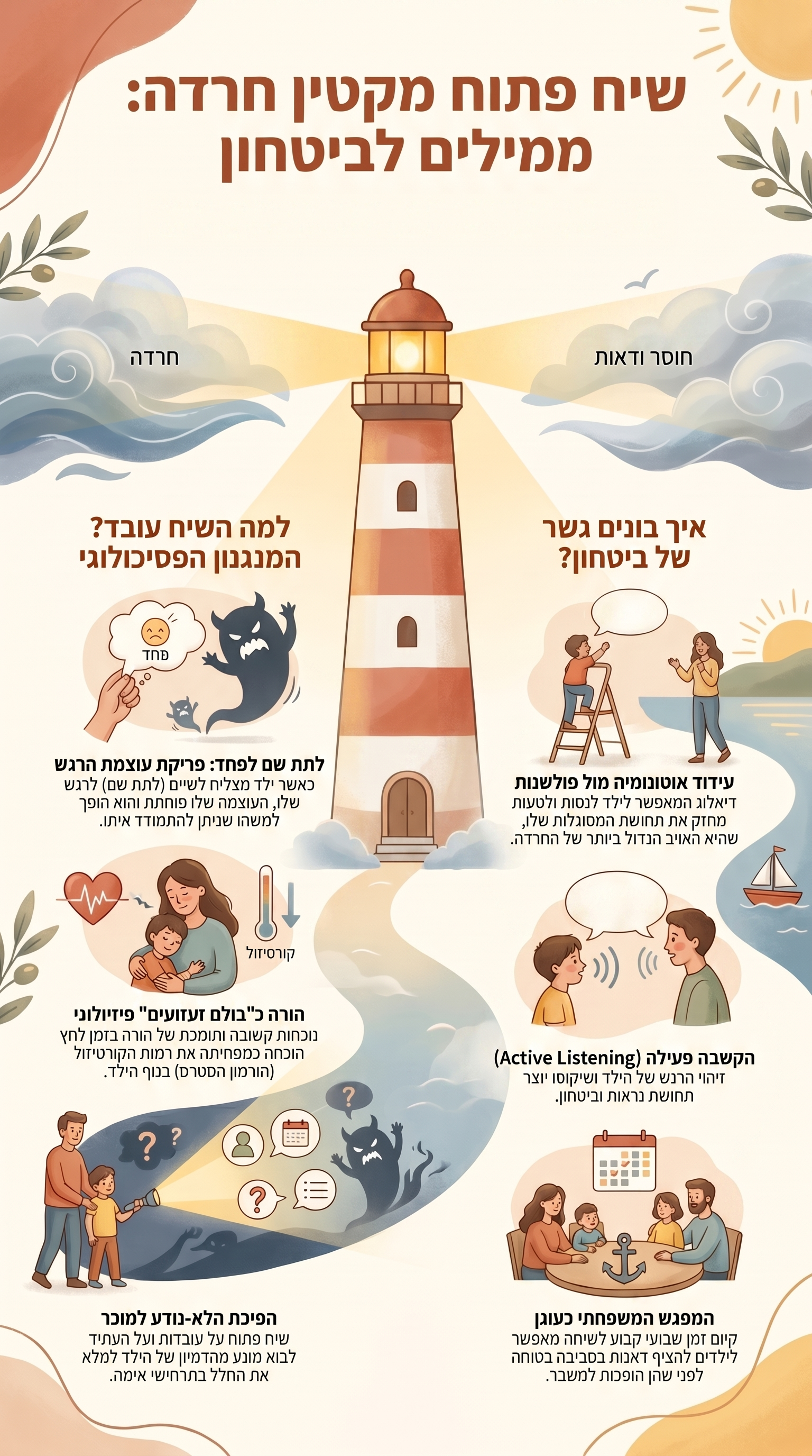 שיח פתוח כעוגן מפחית חרדה: חשיבות הדיאלוג המשפחתי בהתפתחות הילד