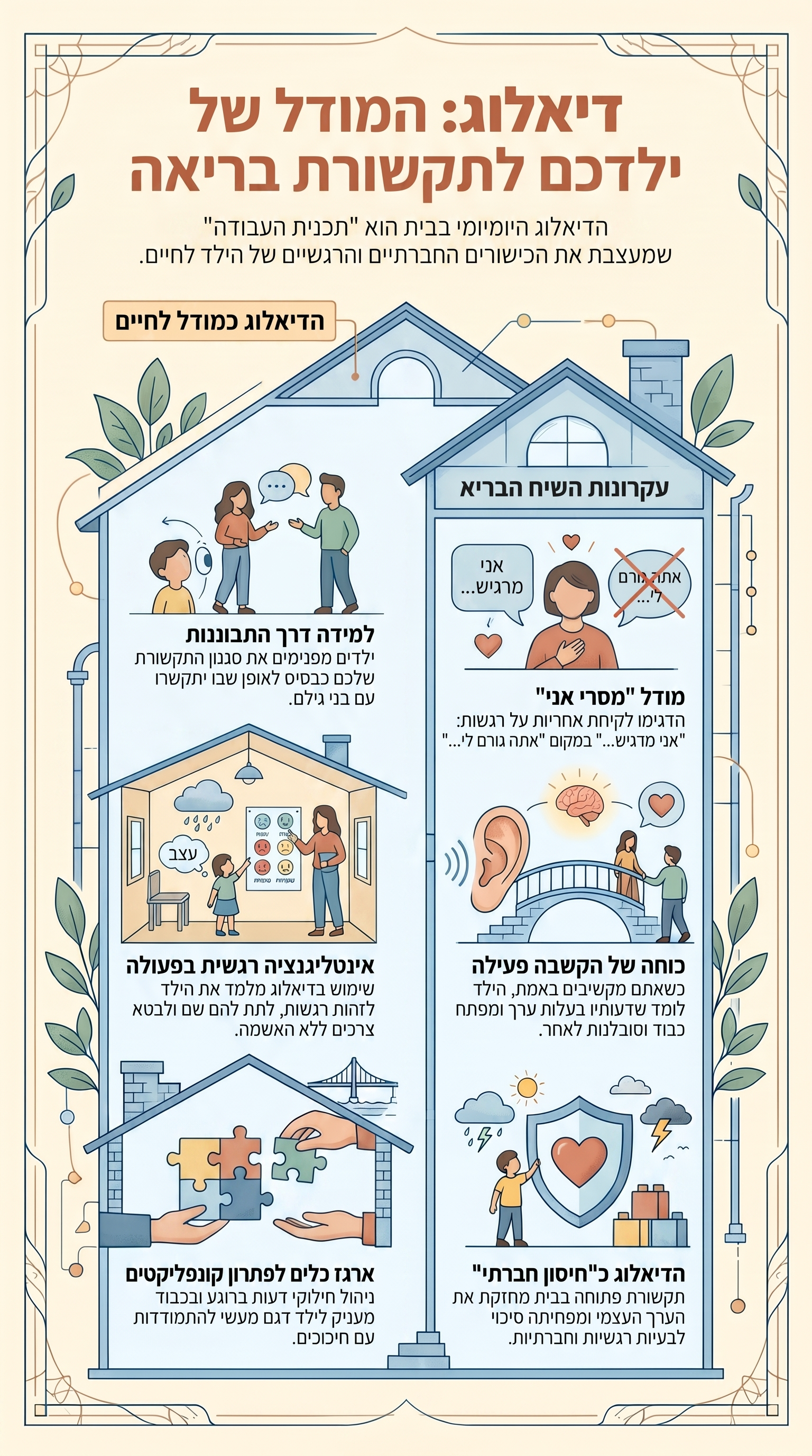 דיאלוג מעניק לילד דגם לתקשורת בריאה: מבט פסיכולוגי ומעשי על הדינמיקה המשפחתית