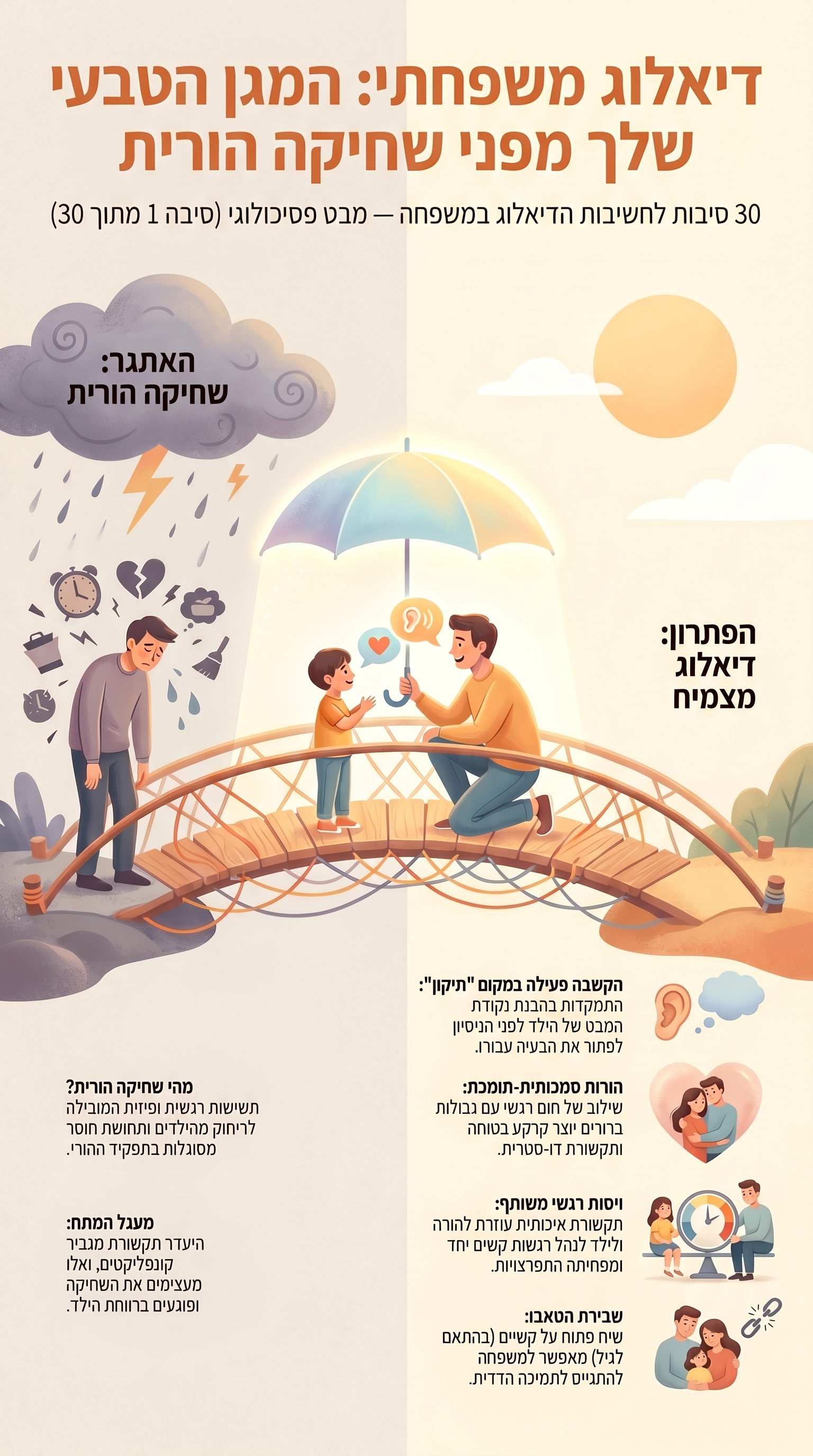 כוחו של דיאלוג: כיצד תקשורת איכותית מגנה על ההורה מפני שחיקה