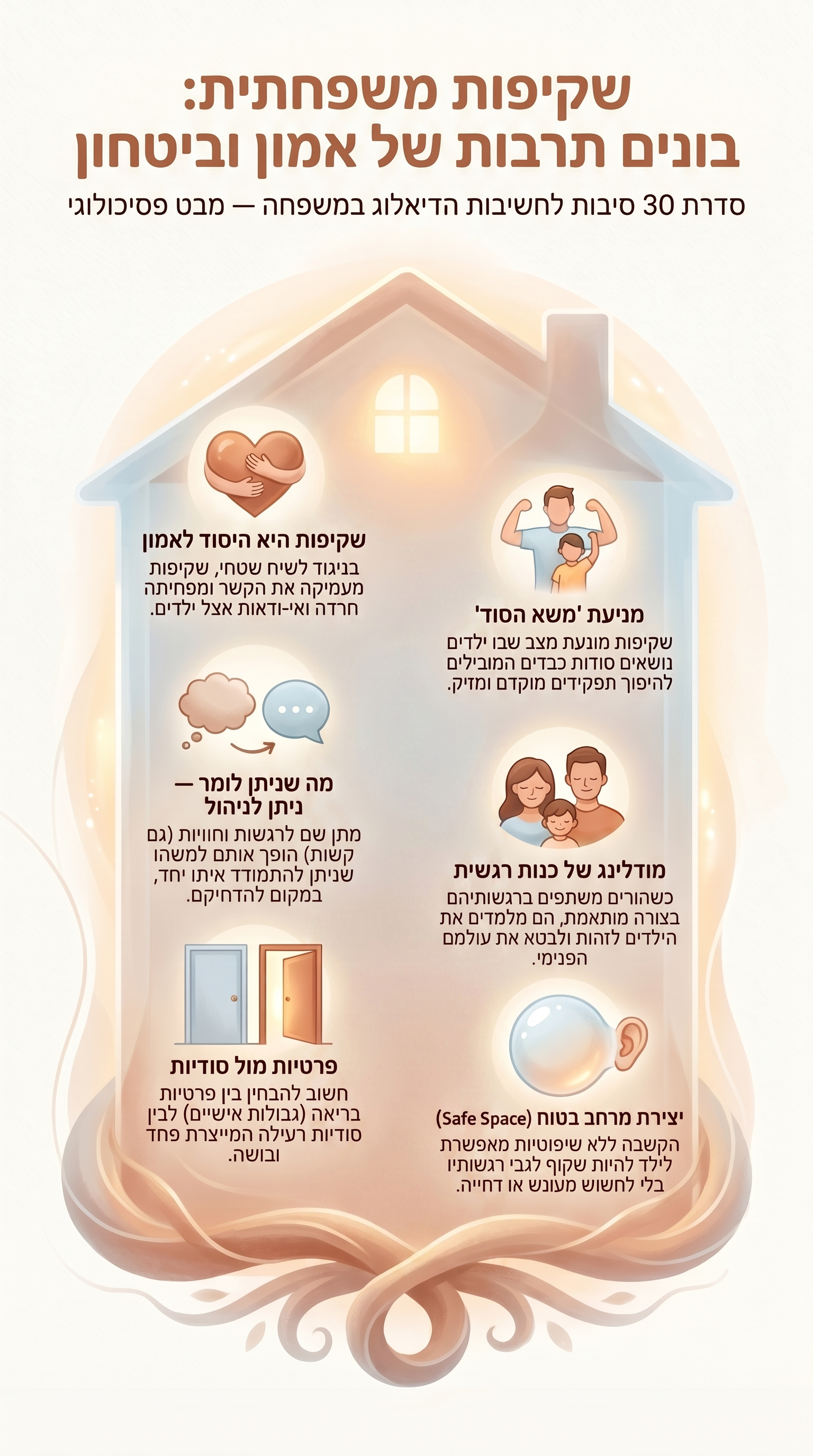 דיאלוג בונה שקיפות: יצירת תרבות משפחתית של חוסן וחיבור רגשי