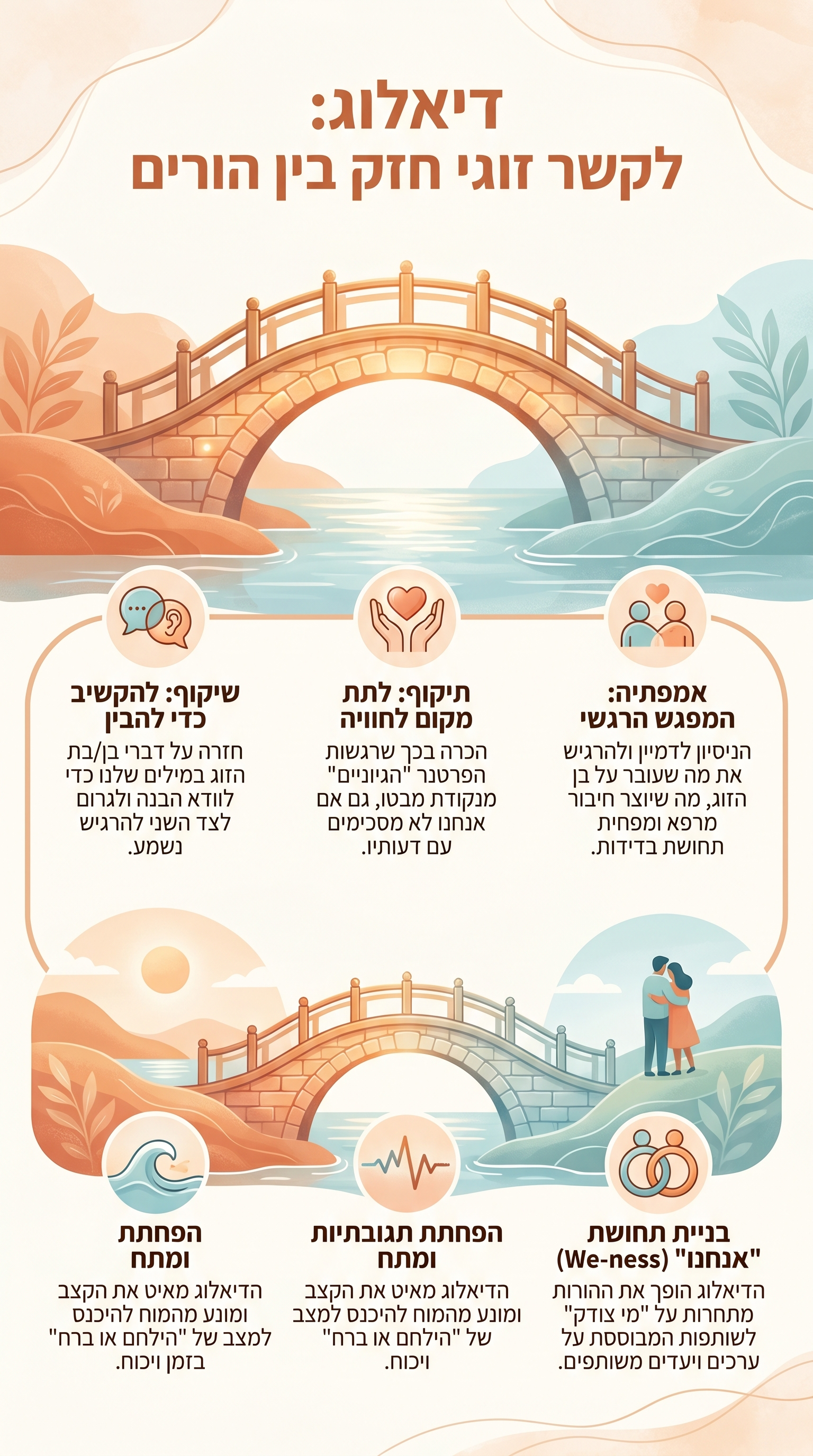 דיאלוג כגשר: כיצד התקשורת הזוגית בונה את חוסן המשפחה – מבט פסיכולוגי מעמיק